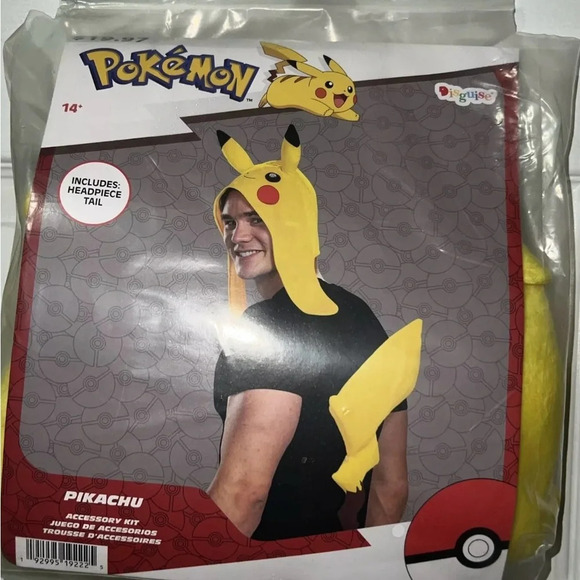 Adult Pokemon Pikachu Costume Accessory Kit
Headpiece & Tail
New - Picture 1 of 4